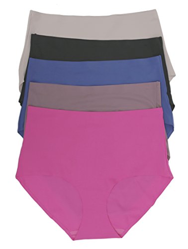 Bijou High Waisted Laser Cut 12 Pack Panties Extended Sizes