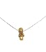 Necklace - N267 - Flip Flop Slipper ~ Gold Tone with Dots