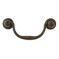Ultra Hardware Swinging Brass Drawer Pull - Rust Finish