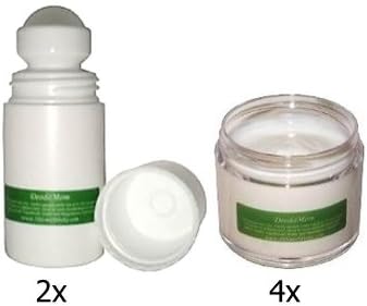 DeodoMom Combo (2xRollon &amp; 4xJar pack) - A Hypoallergenic Deodorant: ZERO% Aluminum, Alcohol, Scent, Dye, Parabens; 100% Vegan.