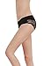 Liqqy Women's 3 Pack Cotton Lace Coverage Seamless Brief Panty