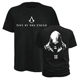 Live By the Creed,T-Shirt,Größe M,Schwarz