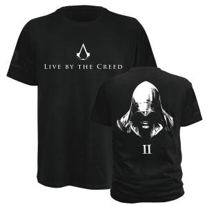 Live By the Creed,T-Shirt,Größe M,Schwarz