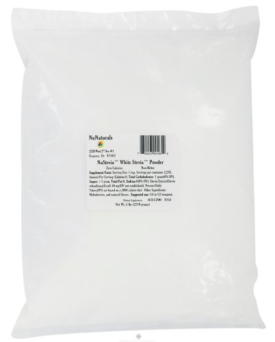 Nunaturals Nusteiva White Stevia Powder, 5 pounds