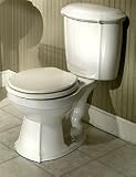 Regent Water Closet (Round Bowl / Brass Flush Lever) - Biscuit