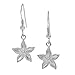 Sterling Silver Starfish Earrings title=