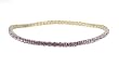 Anklet - A17 - Swarovski (tm) Crystal - Stretch ~ Violet (Purple)