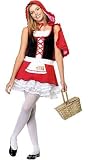 Lil Miss Red Junior Teen Halloween Costume - Size Junior S/M, Dress Size 3-5