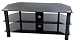 Levv - Glass Stand For Plasma & LCD TV Up To 46" Or 50kg - Black Glass With Black Legs