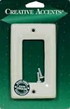 Jackson-Deerfield Mfg. 987CW White Porcelain Wall Plate