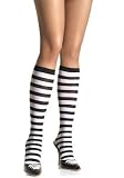 Valentine's Day Knee High Stocking Socks with Stripes