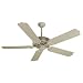 Porch Fan 52 Ceiling Fan in Antique White Finish: Rustic Iron with Light Oak Blades