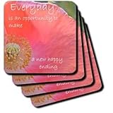 Inspirational Iceland Poppy - Set Of 4 Ceramic Tile Coasters