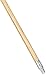 Rubbermaid Commercial FG636400LAC Lacquered-Wood Handle with Threaded Metal Tip, Natural (Pack of 12)