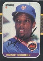 Dwight Gooden, New York Mets, 1987 Donruss Autographed Card
