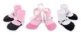 Mudpie Tiny Dots Rosettes Socks Set of 3