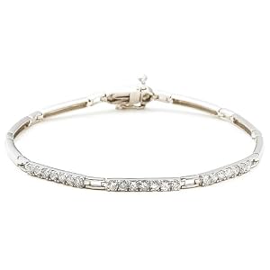 Sterling Silver Diamond Bracelet (1 cttw) by