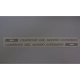 DUCATI CAMPIONE DEL MONDO SUPERBIKE DECALS GRAPHICS ON CLEAR 
