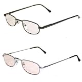 Designer Computer Glasses - Style: Silver/Black