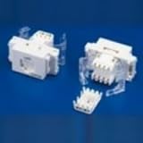 エスケイ工機 RJ-45ジャック コスモシリーズワイド21用シャッター付 LAN/CAT5e文字有り ツールレスタイプ 3015A-ND8-C5AB-S