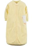 Carter's Yellow Applique Fleece Sleepsuit Sleepsack (0-9 Months)