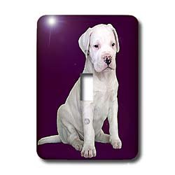 Dogs Argentine Dogo - Argentine Dogo Puppy - Light Switch Covers - single toggle switch