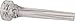 Kelly Mouthpieces Trumpet Mouthpiece Crystal Clear 3C