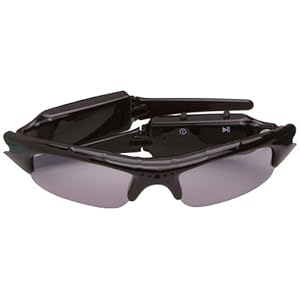  videocámara Jay-tech DL-1221C - Gafas de sol con cÃ¡mara de vÃ­deo integrada (5 Mpx, Full-HD, USB 2.0), color negro [Importado de Alemania]
