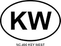 Key West Oval Bumper Sticker