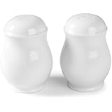 Gourmet Whiteware Collection, Salt and Pepper Set, Medium