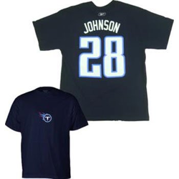 Chris Johnson Tennessee Titans Navy Player T-Shirt - XXL