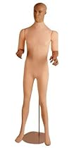 Hot Sale 6' Tall 36" 30" 37" Softee Flexible Male Mannequin w/ Realistic Head Turns (M2) Made By OM®