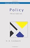 Policy (Concepts in the Social Sciences)