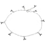 Sterling Silver Celtic Triskele Charm Anklet