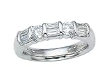 1.00 cts Baguette Diamonds Band - Platinum, 18kt White or Yellow Gold