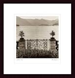 Bellagio Vista by Alan Blaustein 14.00X13.00 Framed with Black Wood Frame