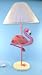 Pink Flamingo Table Accent Desk Lamp Metal Tropical Beach Miami Florida Seashore Shore Ocean Island Pardise