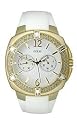 GUESS White Rubber Strap Watch