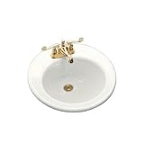 KOHLER K-2202-4-0 Brookline Self-Rimming Lavatory, White