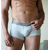 C-IN2 Low No Show Army Boxer Brief w/ Sling Support for Men - Grey