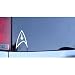 Star Trek Federation Logo - 6 WHITE REFLECTIVE Vinyl Decal - Window Sticker - NOTEBOOK, LAPTOP, IPAD, WINDOW, WALL, CAR, TRUCK, MOTORCYCLE