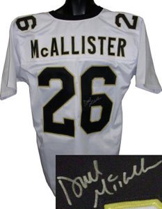 Duece McAllister Signed New Orleans Saints Jersey