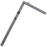 SK シルバー曲尺 厚手広巾 併用目盛1尺6寸 銀龍 MTH-16SC