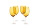 Certified International Dark Amber 20-ounce White Wine ,Set of 4