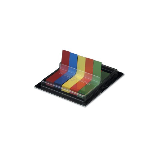 3M Post-it Flags in Pop-up Dispenser, Five Standard Colors 375 Count (688-AST1)
