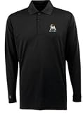 Miami Marlins Long Sleeve Polo Shirt (Team Color) - X-Large