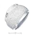 Sterling Silver Tapered Stardust Dome Ring - Size 10.0 - JewelryWeb