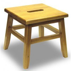 Click here to buy Step Stool - Conductor (Natural) (12 1 8 H x 12 1 2 W x 12 1 2 D) by Stacks and Stacks.
