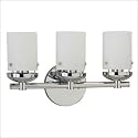 Sea Gull Lighting 40045-05 Bliss Three-Light Vanity, Chrome Finish with Cased Opal Etched Glass