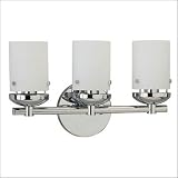 Sea Gull Lighting 40045-05 Bliss Three-Light Vanity, Chrome Finish with Cased Opal Etched Glass